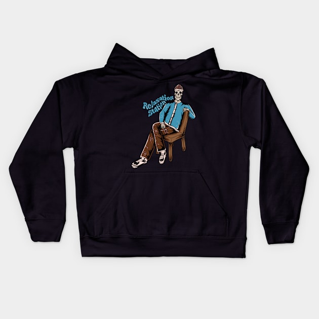 Relaxation Station Kids Hoodie by HzM Studio